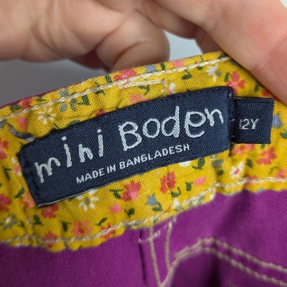 ✨3/$15 Mini Boden purple jeans 12 - Picture 8 of 9